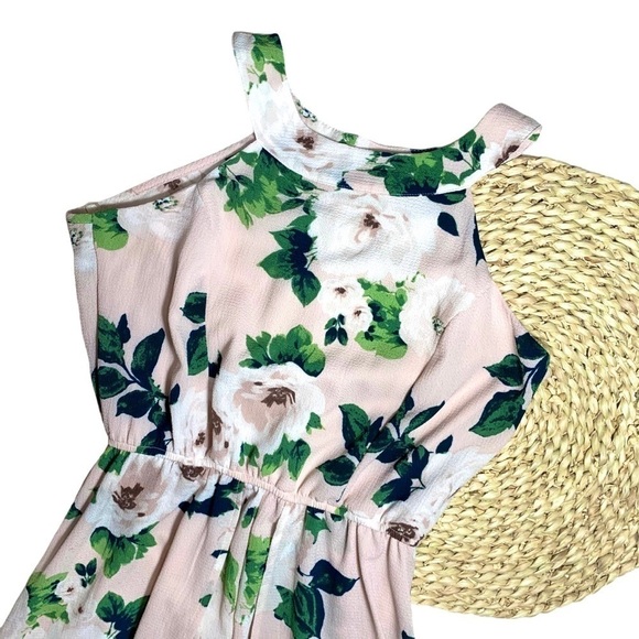 Francesca’s Trixxi Blush Floral Maxi Romper Size Small - Picture 9 of 15